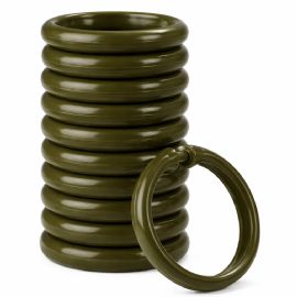 Wholesale Shower Curtain Hooks 12 Pack Fits All Standard Size Shower Rods Olive Green