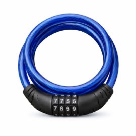 Bicycle Bike Resettable Combination Lock 4 Ft 8mm Cable Blue