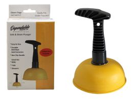 Mini Sink & Drain Plunger Compact Clog Remover For Sinks, Showers, And Bathtubs