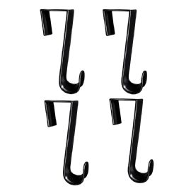 Wholesale 4 Pack Over The Door Hooks Hangers, Laundry Hanger Black