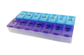 Wholesale Large Pill Box Organizer 7 Day 2 Times A Day Weekly Am pm